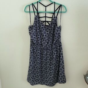 Black and White Caged Back Sundress